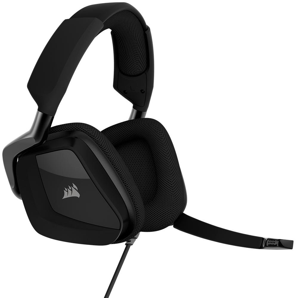 Headset Gamer Corsair Void Elite USB/P2, 7.1 Surround, Drivers 50 mm, Carbono - CA-9011205-NA Headset Gamer Corsair Void Elite USB/P2, 7.1 Surround, Drivers 50 mm, Carbono - CA-9011205-NA