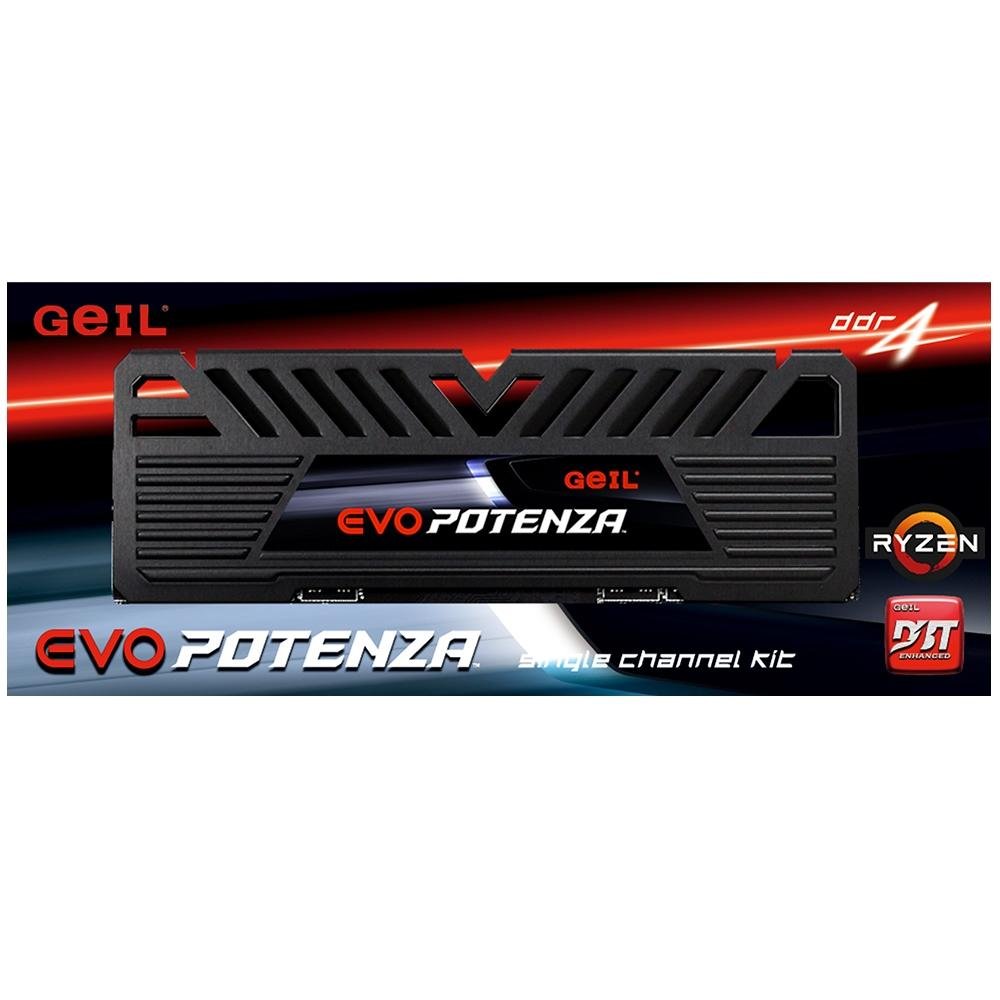 Memória Geil Evo Potenza, 8GB, 2400Mhz, DDR4, CL17