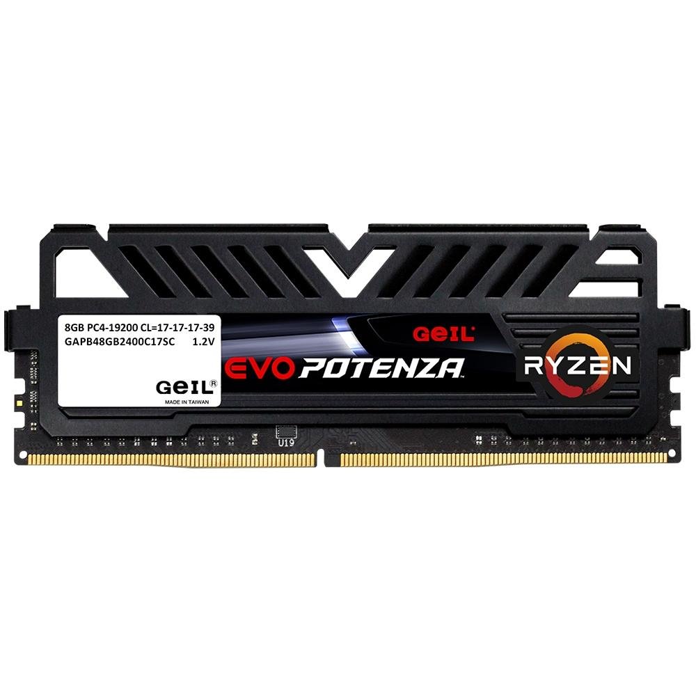 Memória Geil Evo Potenza, 8GB, 2400Mhz, DDR4, CL17