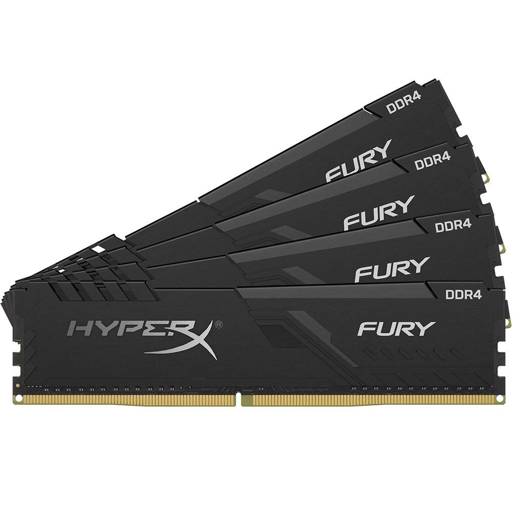 Memória HyperX Fury, 16GB (4x4GB), 3000MHz, DDR4, Preto