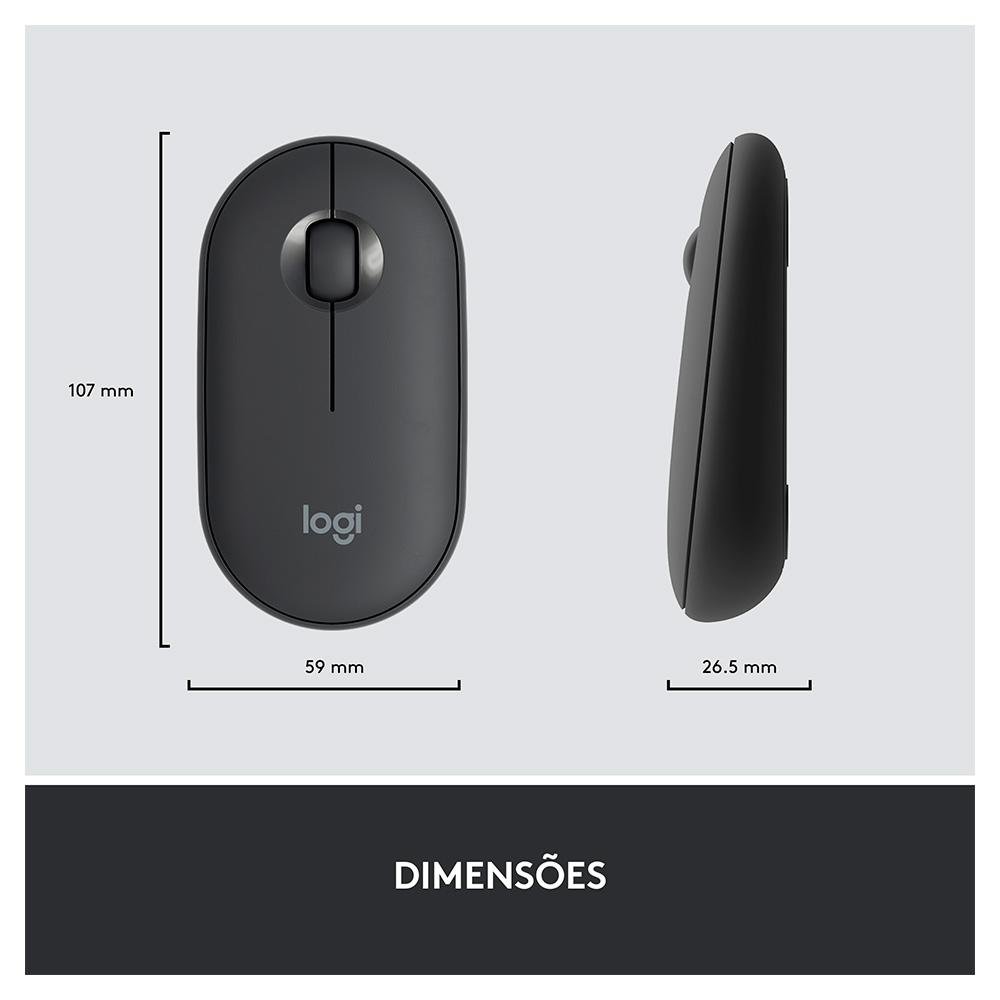 Combo Teclado e Mouse sem fio Logitech MK470 com Design Slim, Digitação e Clique Silencioso, Mouse Ambidestro e Pilhas Inclusas - 920-009268