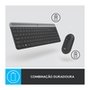 Combo Teclado e Mouse sem fio Logitech MK470 com Design Slim, Digitação e Clique Silencioso, Mouse Ambidestro e Pilhas Inclusas - 920-009268