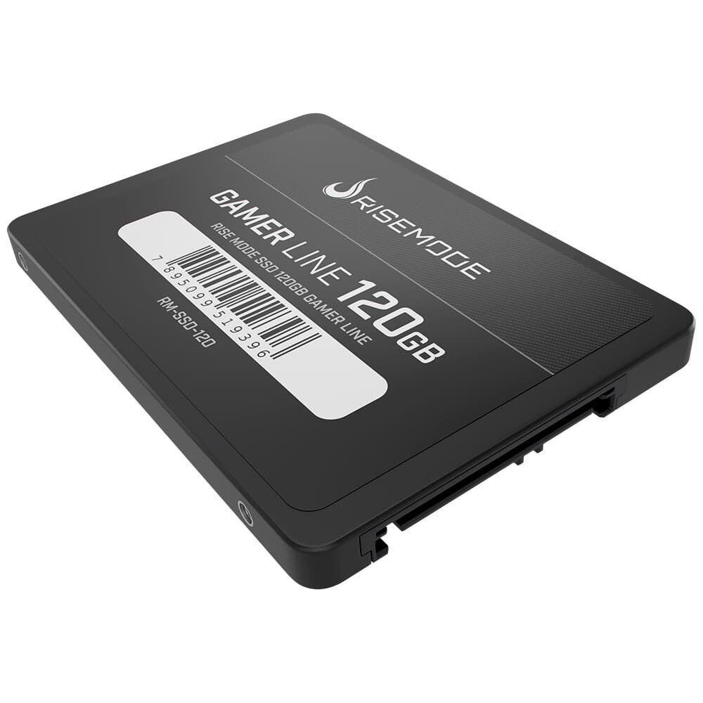 SSD Rise Mode Gamer Line, 120GB, SATA III, Leitura: 530MB/s, Gravação: 520MB/s, Preto - RM-SSD-120