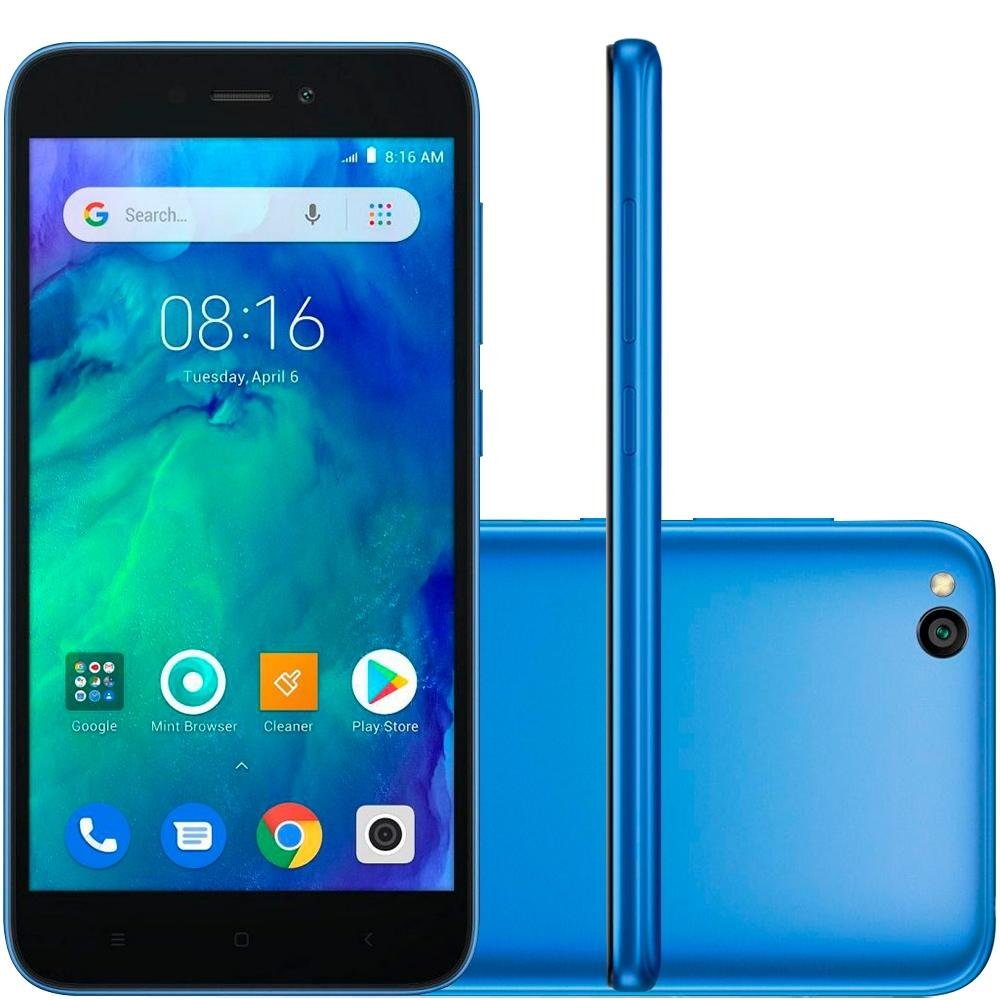 Smartphone Xiaomi Redmi Go, 16GB, 8MP, Tela 5´, Azul - CX263AZU Smartphone Xiaomi Redmi Go, 16GB, 8MP, Tela 5´, Azul - CX263AZU