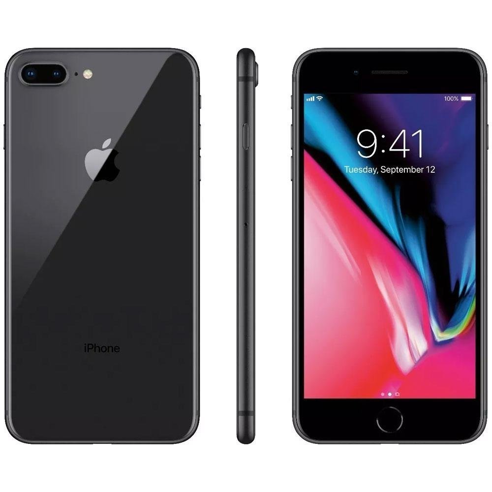 iPhone 8 Plus Cinza Espacial, 128GB - MX242 iPhone 8 Plus Cinza Espacial, 128GB - MX242