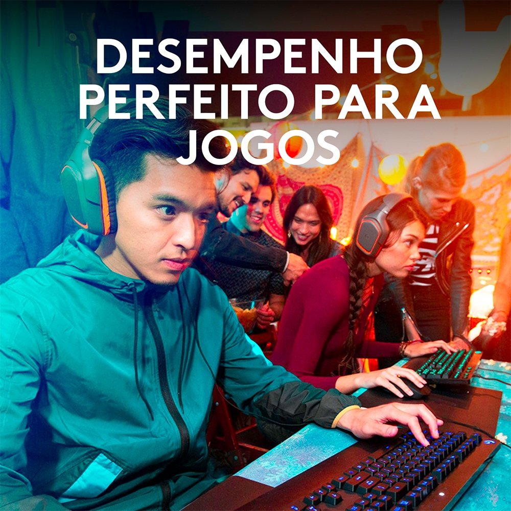 Teclado Gamer Logitech G213, RGB LIGHTSYNC, Controles de Mídia Dedicados, Design Durável Resistente à Respingos, ABNT2, Preto - 920-009438 Teclado Gamer Logitech G213, RGB LIGHTSYNC, Controles de Mídia Dedicados, Design Durável Resistente à Respingos, ABNT2, Preto - 920-009438