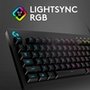 Teclado Gamer Logitech G213, RGB LIGHTSYNC, Controles de Mídia Dedicados, Design Durável Resistente à Respingos, ABNT2, Preto  - 920-009438
