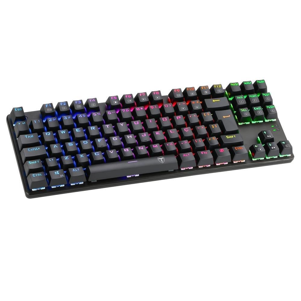Teclado Mecânico Gamer T-Dagger Bora, RGB, Switch Outemu Brown, PT, Preto - T-TGK315-BROWN Teclado Mecânico Gamer T-Dagger Bora, RGB, Switch Outemu Brown, PT, Preto - T-TGK315-BROWN