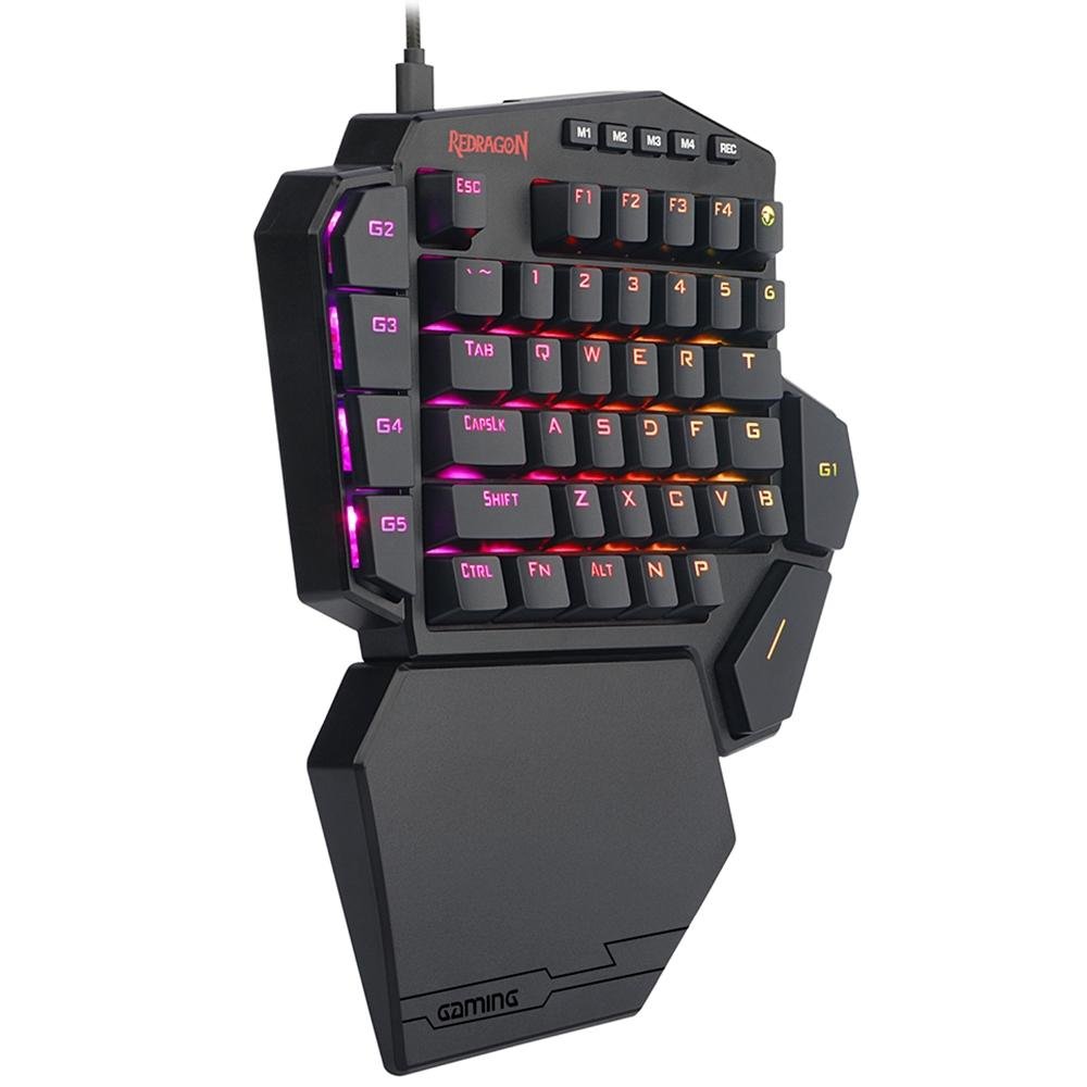 Mini Teclado Mecânico Gamer Redragon Ida Diti, RGB, Switch Outemu Blue - K585
