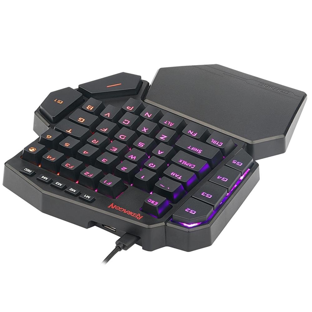 Mini Teclado Mecânico Gamer Redragon Ida Diti, RGB, Switch Outemu Blue - K585