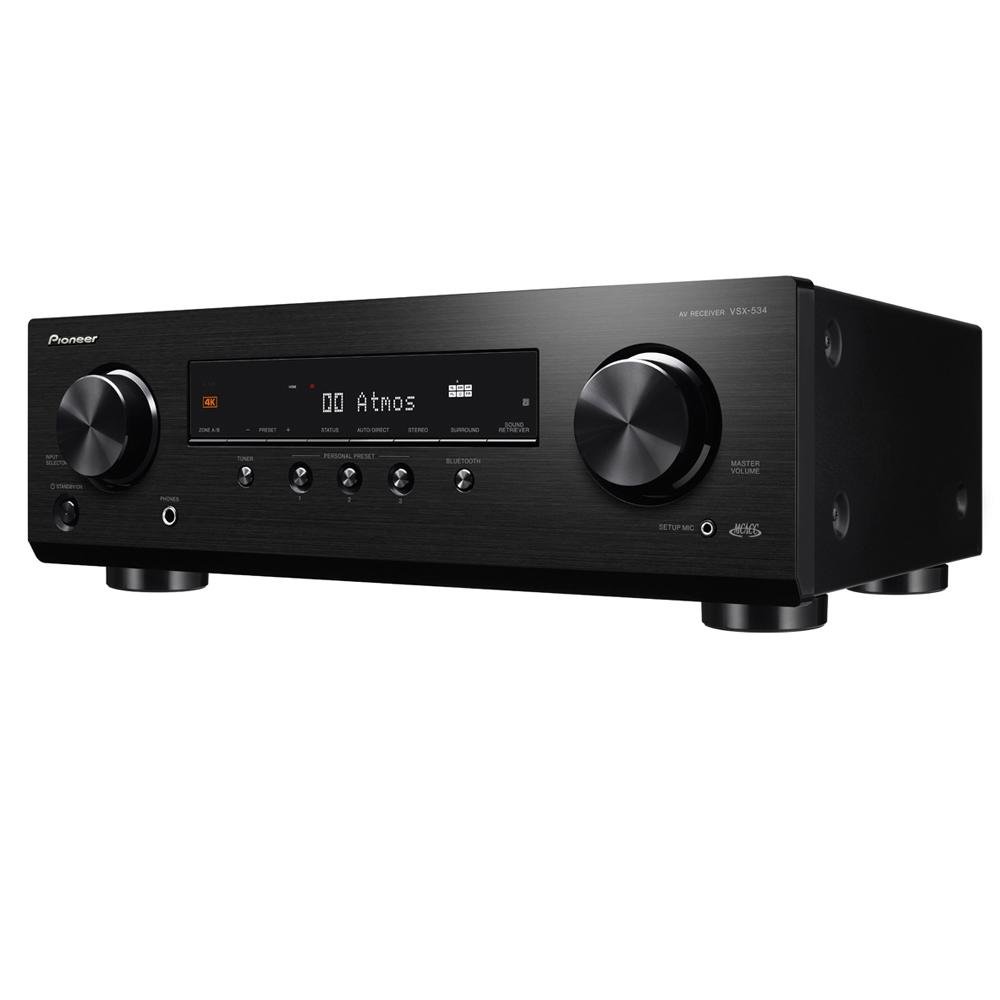Receiver Pioneer VSX-534, 5 Canais, Ultra HD 4K, Bluetooth, Dolby Atmos, 110V - VSX-534 Receiver Pioneer VSX-534, 5 Canais, Ultra HD 4K, Bluetooth, Dolby Atmos, 110V - VSX-534