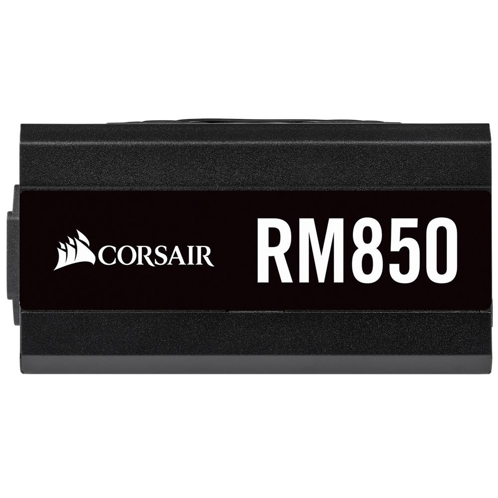Fonte Corsair RM850, 850W, 80 Plus Gold, Modular, Sem Cabo, Preto - CP-9020196 Fonte Corsair RM850, 850W, 80 Plus Gold, Modular, Sem Cabo, Preto - CP-9020196