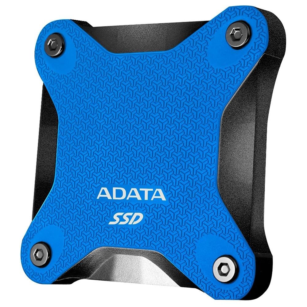 SSD Externo Adata SD600Q, 240GB, USB 3.2, Azul - ASD600Q-240GU31-CBL SSD Externo Adata SD600Q, 240GB, USB 3.2, Azul - ASD600Q-240GU31-CBL