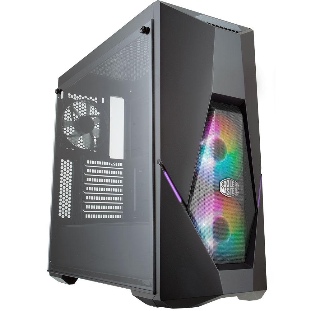 Gabinete Gamer Cooler Master MasterBox K500 ARGB, Mid Tower, ARGB, com FAN, Lateral em Vidro - MCB-K500D-KGNN-S02 Gabinete Gamer Cooler Master MasterBox K500 ARGB, Mid Tower, ARGB, com FAN, Lateral em Vidro - MCB-K500D-KGNN-S02