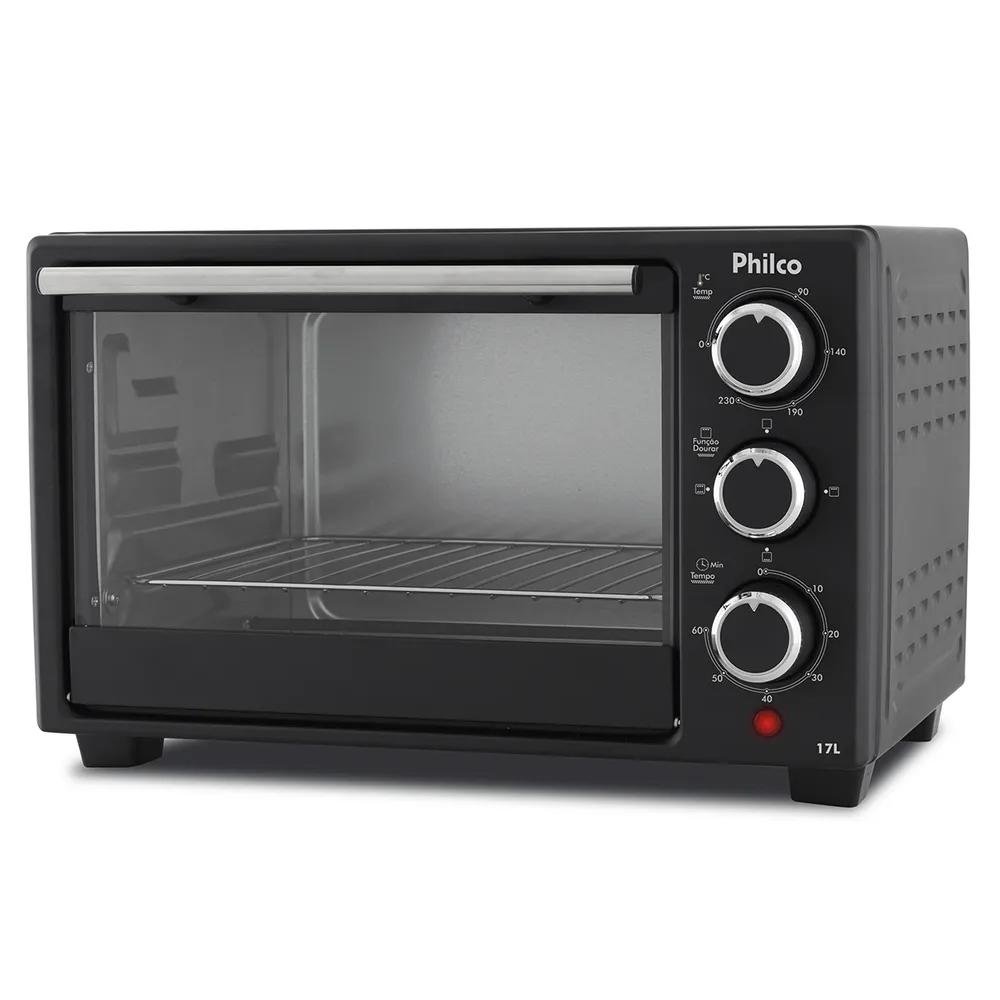 Forno Elétrico Philco PFE17P, 17 Litros, 220V, Preto - 56102088 Forno Elétrico Philco PFE17P, 17 Litros, 220V, Preto - 56102088