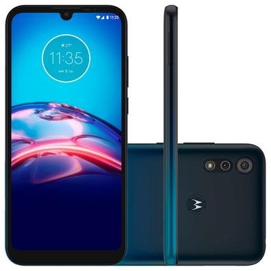 Smartphone Motorola Moto E6S, 32GB, 13MP, Tela 6.1, Azul + Capa Protetora -  XT2053 | KaBuM!