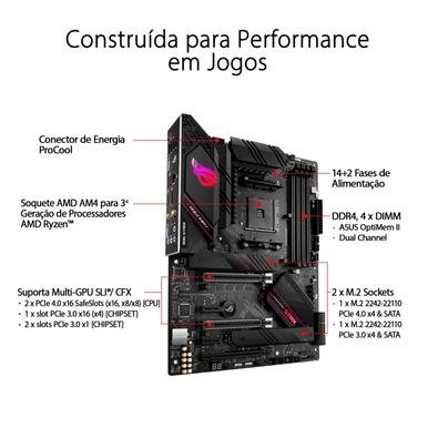 Placa Mãe Asus ROG Strix B550-E Gaming | KaBuM! Placa Mãe Asus ROG Strix B550-E Gaming | KaBuM!