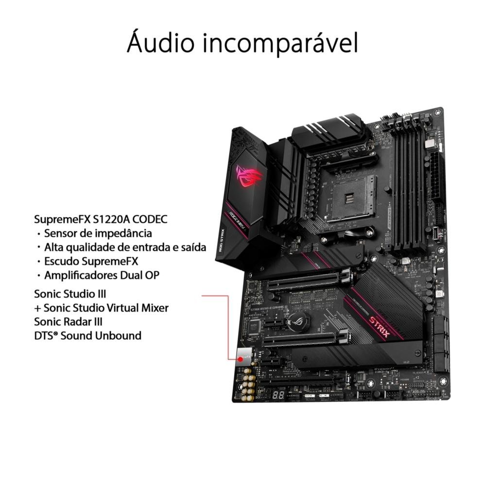 Placa Mãe Asus ROG Strix B550-E Gaming | KaBuM!