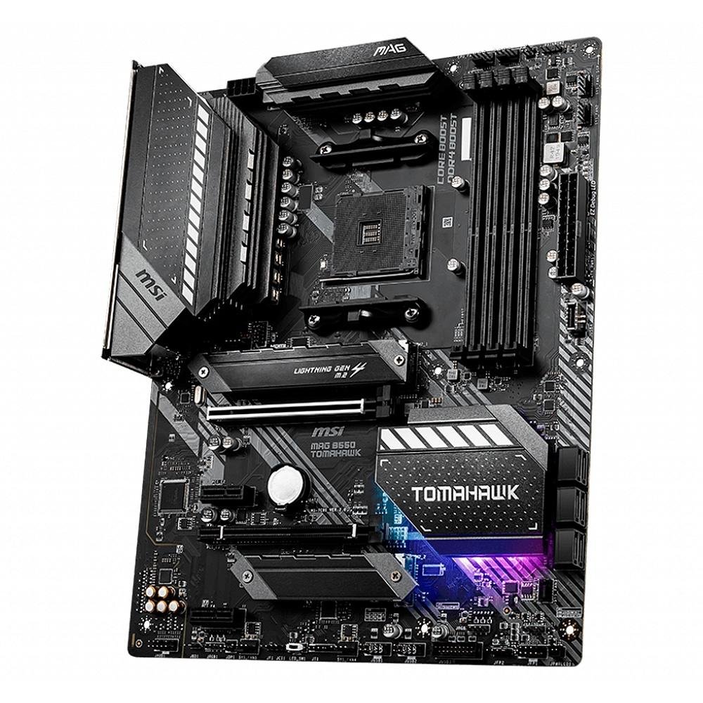 Placa-Mãe MSI MAG B550 Tomahawk, AMD AM4, ATX, DDR4, Preto - MAG B550 TOMAHAWK