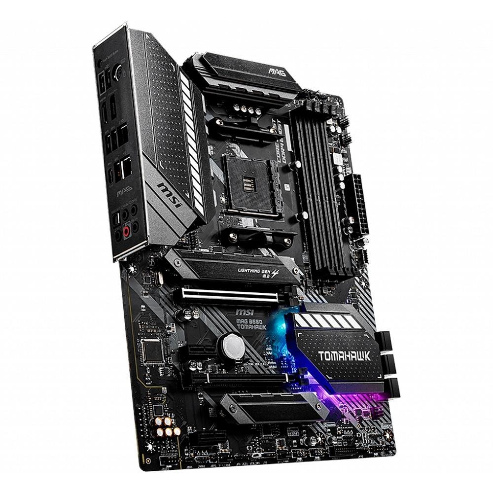 Placa-Mãe MSI MAG B550 Tomahawk, AMD AM4, ATX, DDR4, Preto - MAG B550 TOMAHAWK