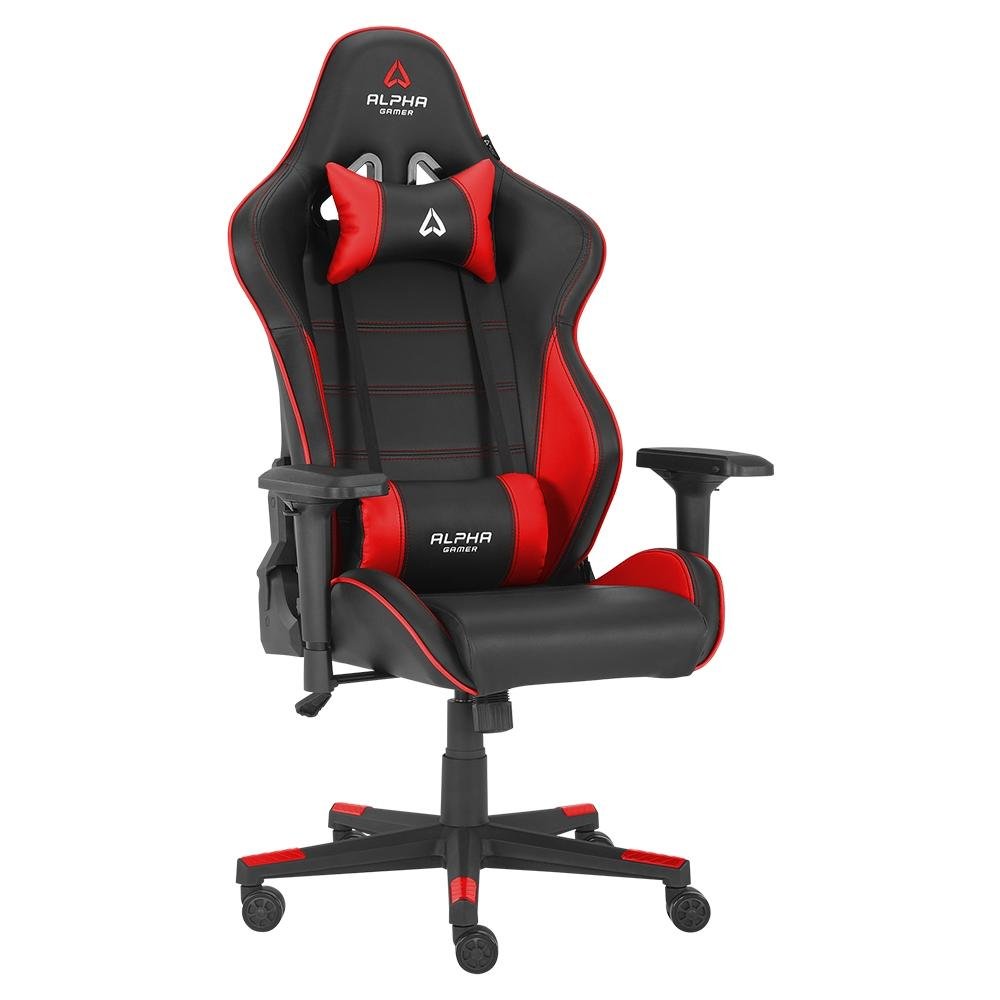 Cadeira Gamer Alpha Gamer Nimbus, Até 125 kg, Apoio de Braço 4D, Reclinável, Preto e Vermelho - AGNIMBUSBKRED Cadeira Gamer Alpha Gamer Nimbus, Até 125 kg, Apoio de Braço 4D, Reclinável, Preto e Vermelho - AGNIMBUSBKRED