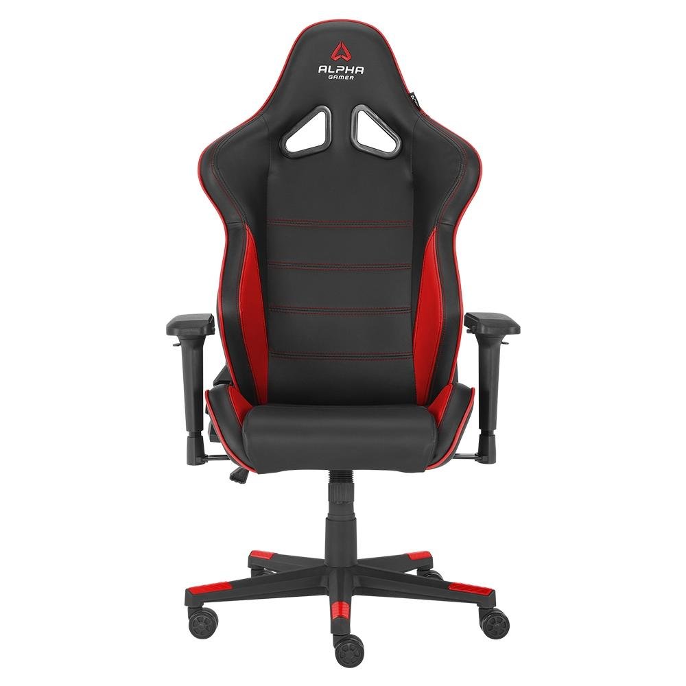 Cadeira Gamer Alpha Gamer Nimbus, Até 125 kg, Apoio de Braço 4D, Reclinável, Preto e Vermelho - AGNIMBUSBKRED Cadeira Gamer Alpha Gamer Nimbus, Até 125 kg, Apoio de Braço 4D, Reclinável, Preto e Vermelho - AGNIMBUSBKRED