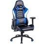 Cadeira Gamer Husky Gaming Storm, Azul, Preto e Branco, Com Almofadas, Reclinável, Descanso de Braço 2D - HST-BBW