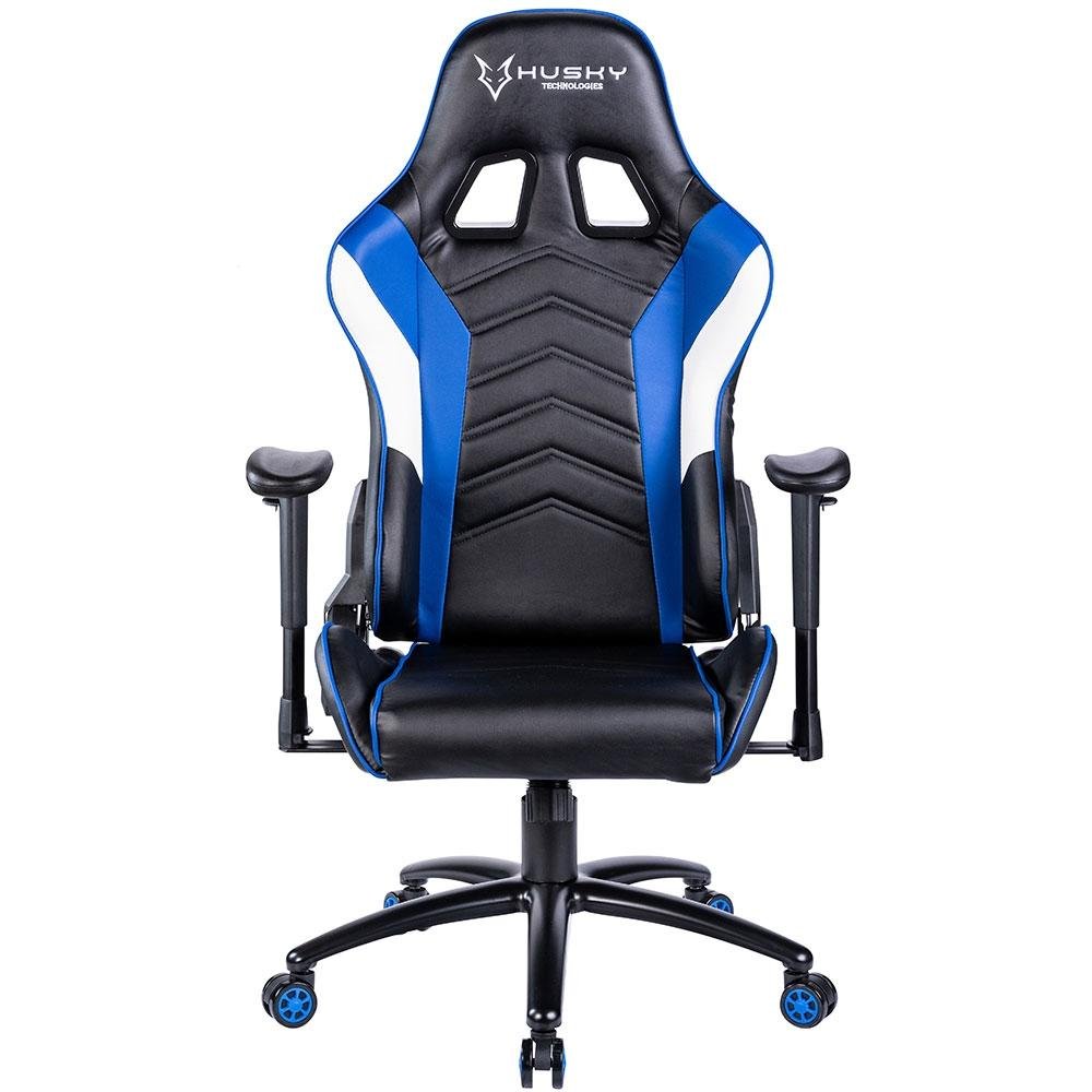 Cadeira Gamer Husky Gaming Storm, Azul, Preto e Branco, Com Almofadas, Reclinável, Descanso de Braço 2D - HST-BBW Cadeira Gamer Husky Gaming Storm, Azul, Preto e Branco, Com Almofadas, Reclinável, Descanso de Braço 2D - HST-BBW