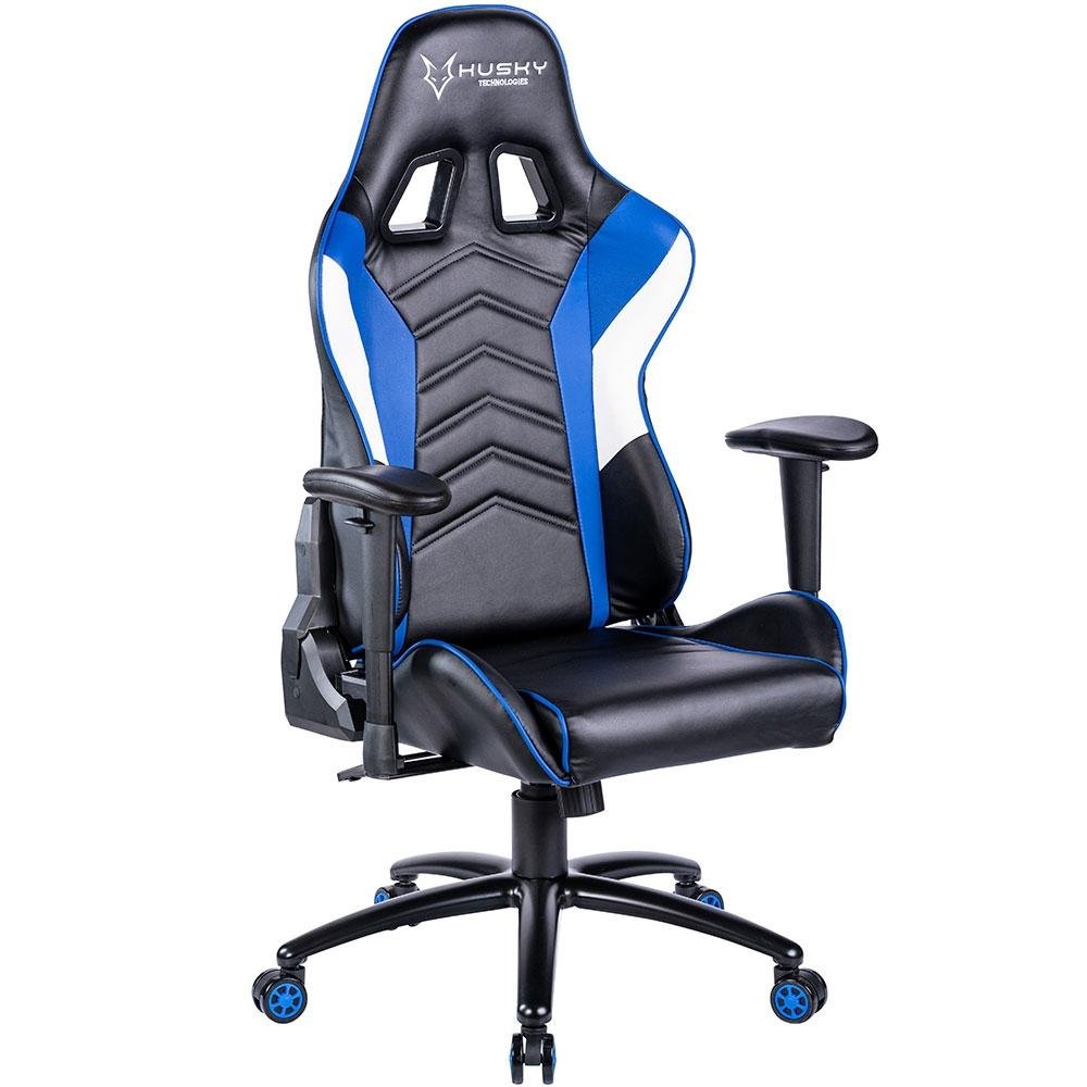 Cadeira Gamer Husky Gaming Storm, Azul, Preto e Branco, Com Almofadas, Reclinável, Descanso de Braço 2D - HST-BBW Cadeira Gamer Husky Gaming Storm, Azul, Preto e Branco, Com Almofadas, Reclinável, Descanso de Braço 2D - HST-BBW