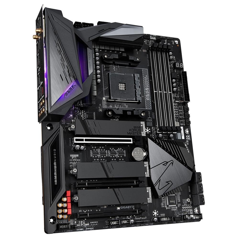 Placa Mãe Gigabyte B550 Aorus Master, AMD AM4, ATX, DDR4 | KaBuM!
