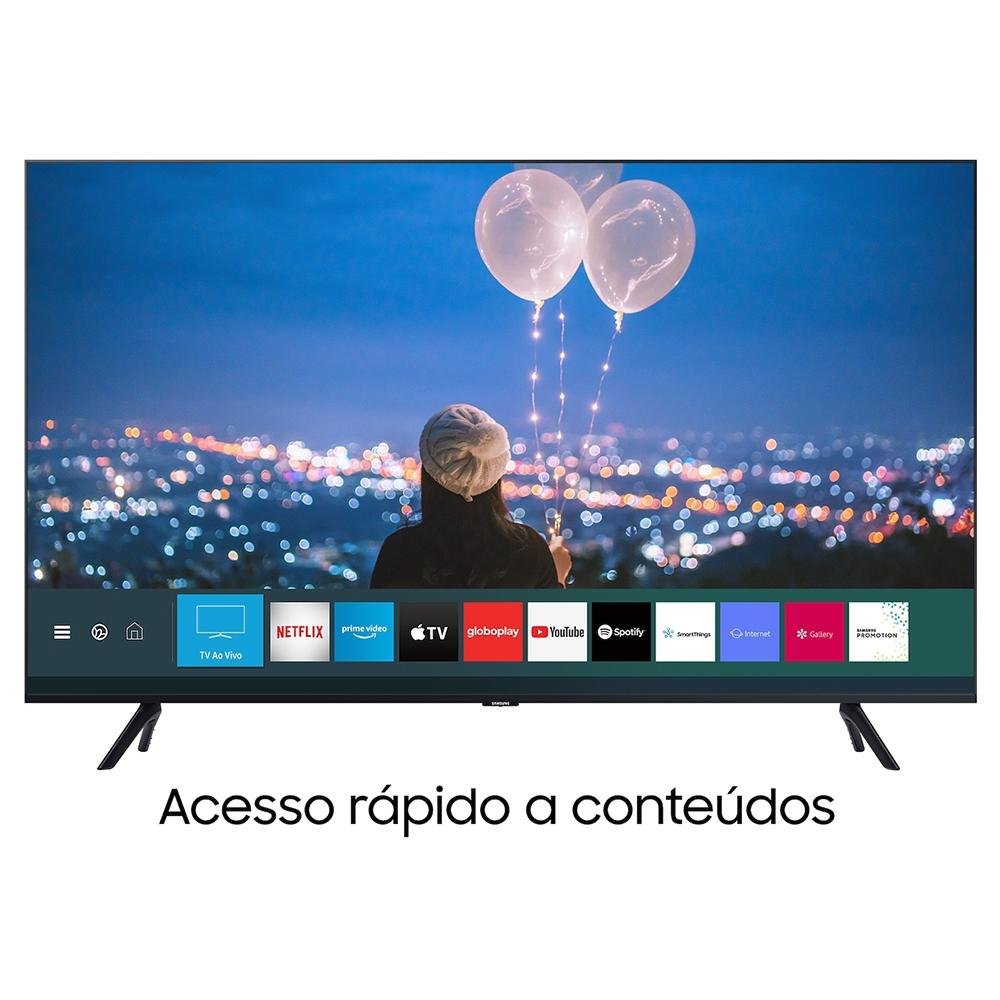 Smart TV Samsung 82 Polegadas Crystal UHD 4K, 3 HDMI, Design sem Limites, Alexa, Controle Único, Visual Livre de Cabos - UN82TU8000GXZD Smart TV Samsung 82 Polegadas Crystal UHD 4K, 3 HDMI, Design sem Limites, Alexa, Controle Único, Visual Livre de Cabos - UN82TU8000GXZD