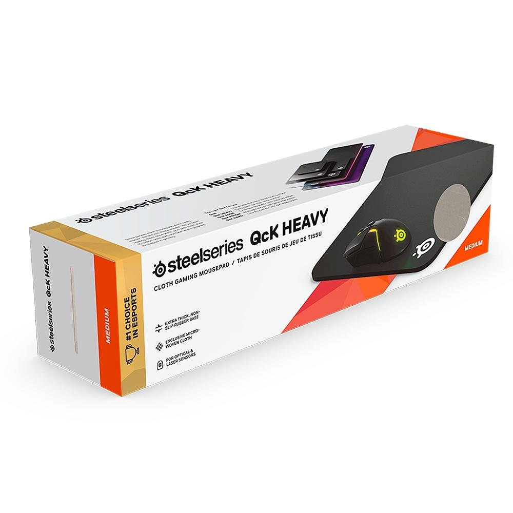 Mousepad Gamer Steelseries QCK Heavy, Médio (320x270mm), Edition 2020 - 63836 Mousepad Gamer Steelseries QCK Heavy, Médio (320x270mm), Edition 2020 - 63836