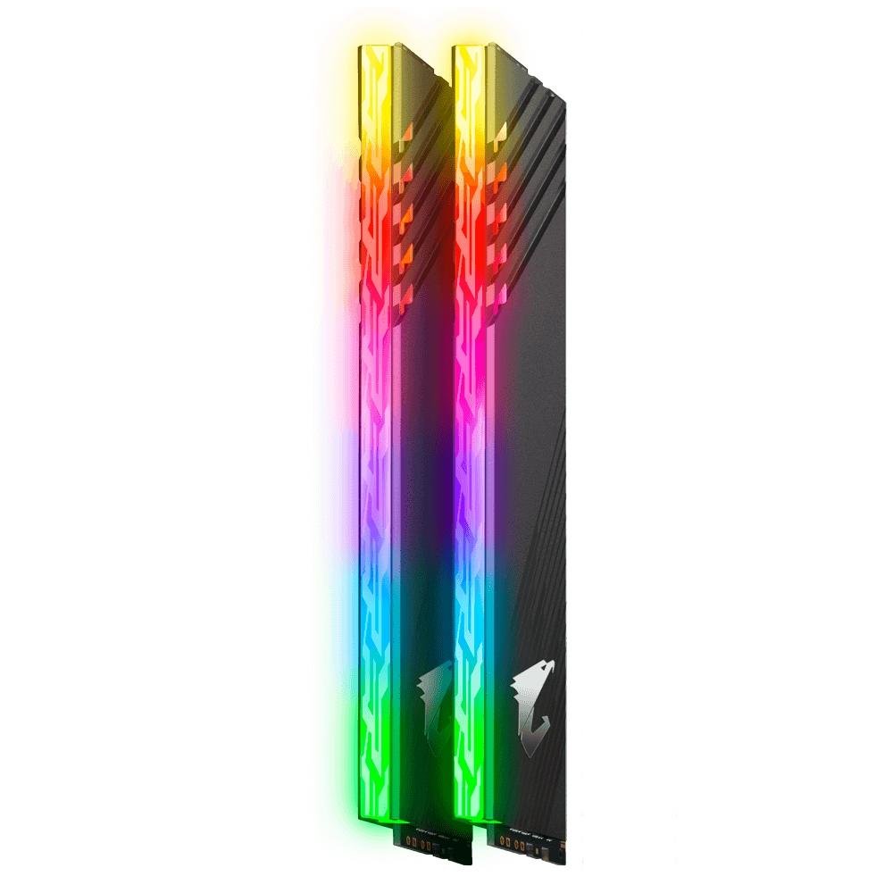 Memória Aorus RGB, 16GB (2x8GB), 3200MHz, DDR4, CL16, Preto - GP