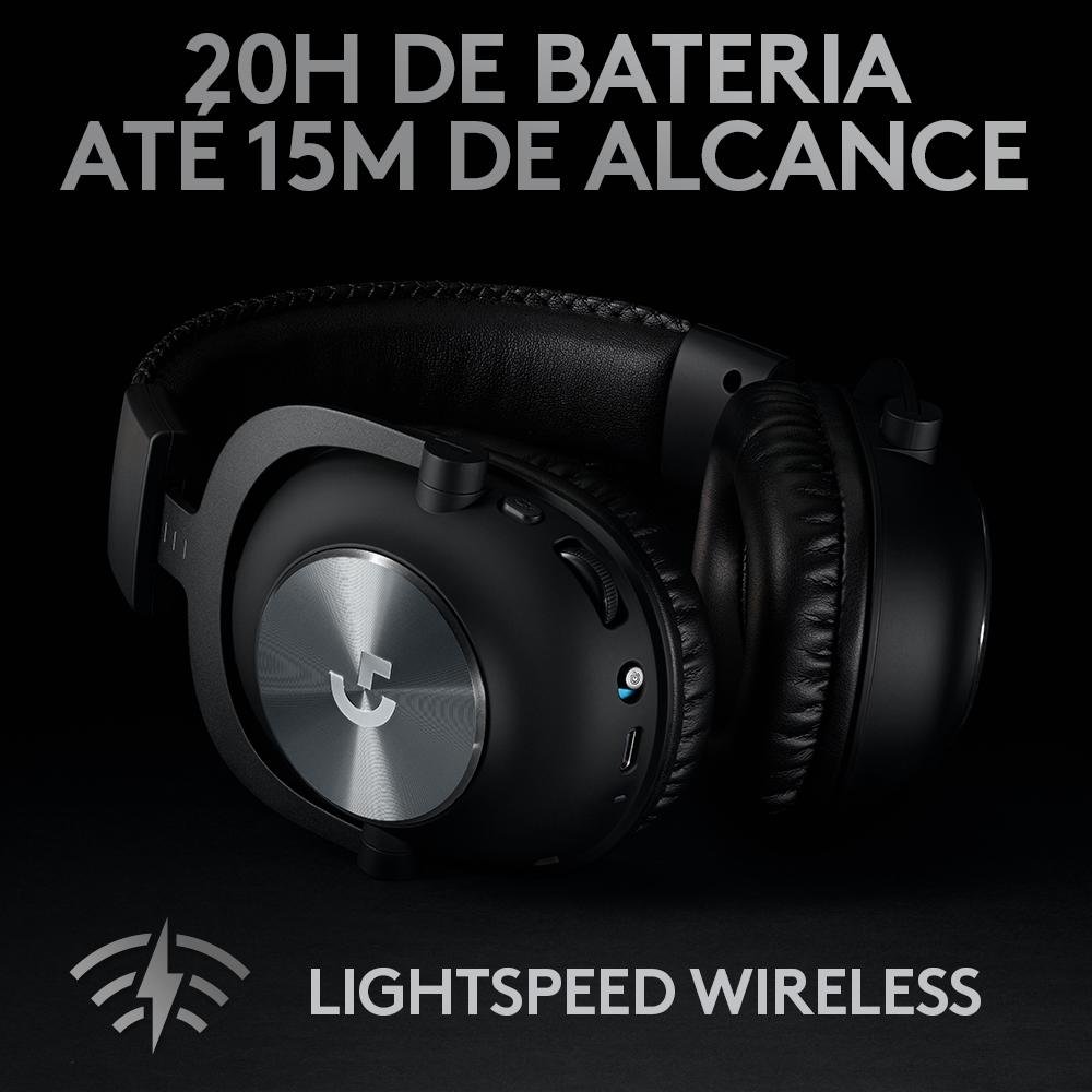 Headset Gamer Sem Fio Logitech G PRO no | KaBuM!