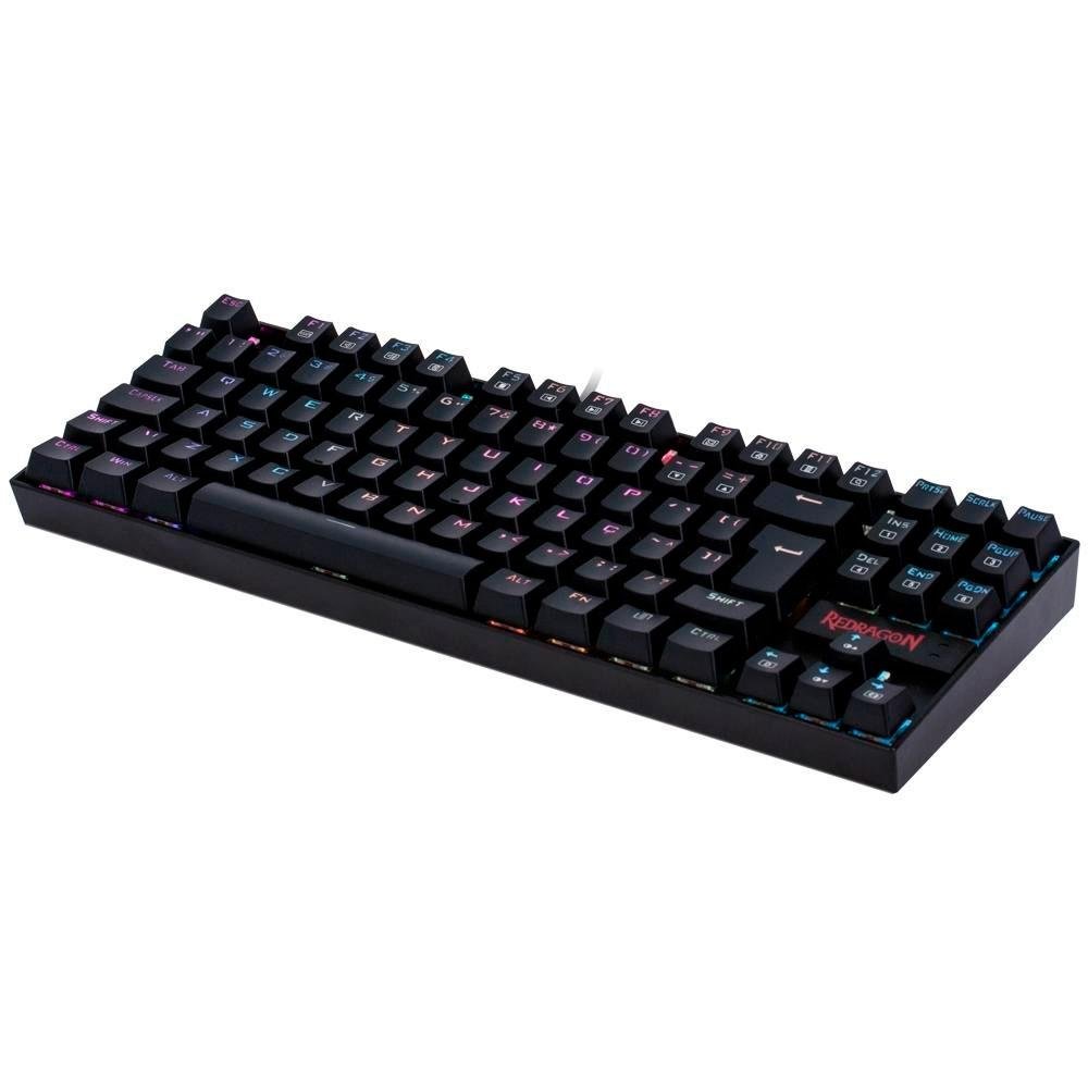 Kit Gamer Redragon Teclado Mecânico Kumara, RGB, Switch Outemu Blue, PT + Mouse Cobra M711, Chroma, 10000DPI, Preto - S118