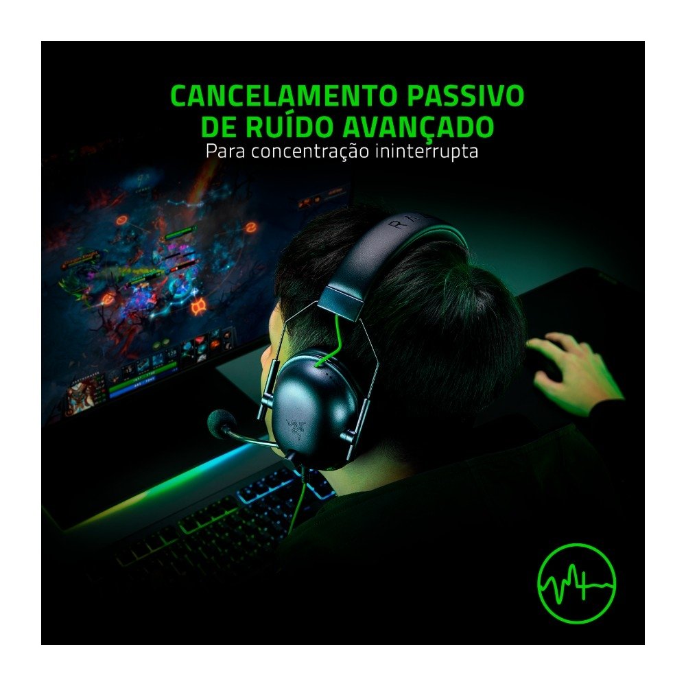 Headset Gamer Razer BlackShark V2 X | KaBuM!