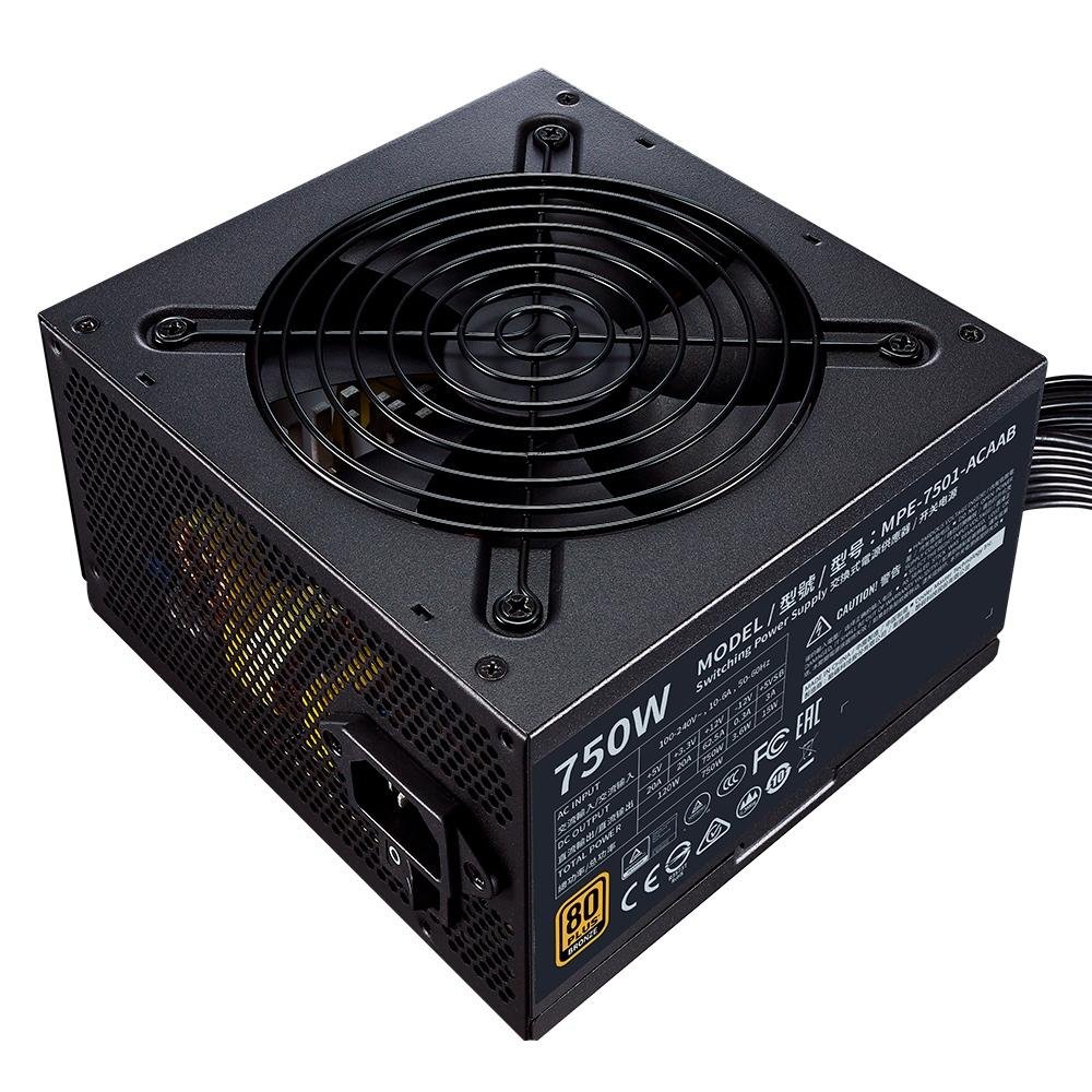 Fonte Cooler Master MWE V2, 750W, 80 Plus Bronze - MPE-7501-ACAAB-WO