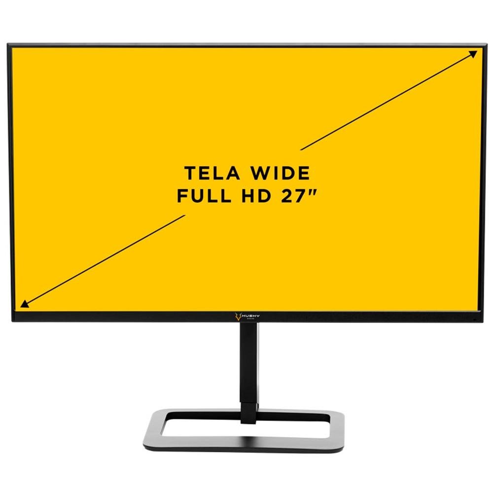 Monitor Gamer Husky Avalanche 27", Wide, 144Hz, Full HD, 1ms, IPS, DisplayPort e HDMI, Adaptive Sync, Som Integrado, Preto - HGMT004