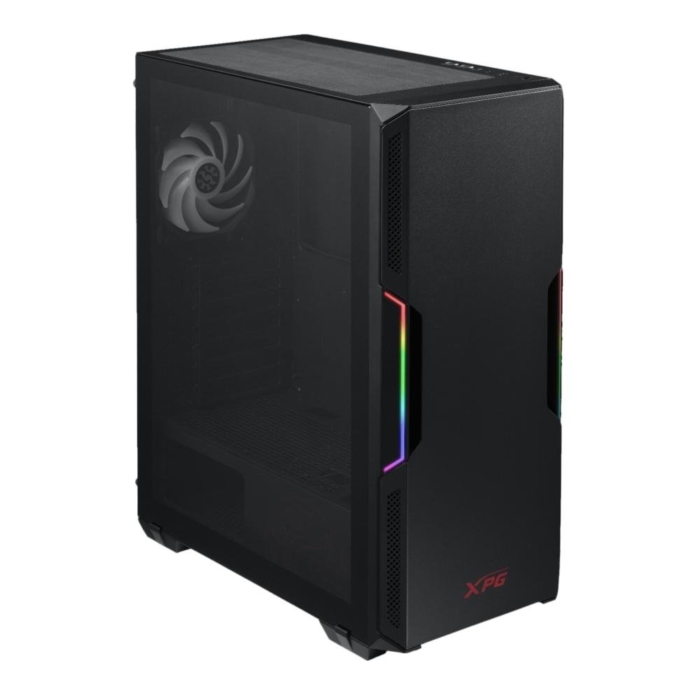 Gabinete Gamer XPG Starker Compact, Mid Tower, Lateral em Vidro Temperado, 2x Cooler Fan ARGB, Preto - 75260179 Gabinete Gamer XPG Starker Compact, Mid Tower, Lateral em Vidro Temperado, 2x Cooler Fan ARGB, Preto - 75260179