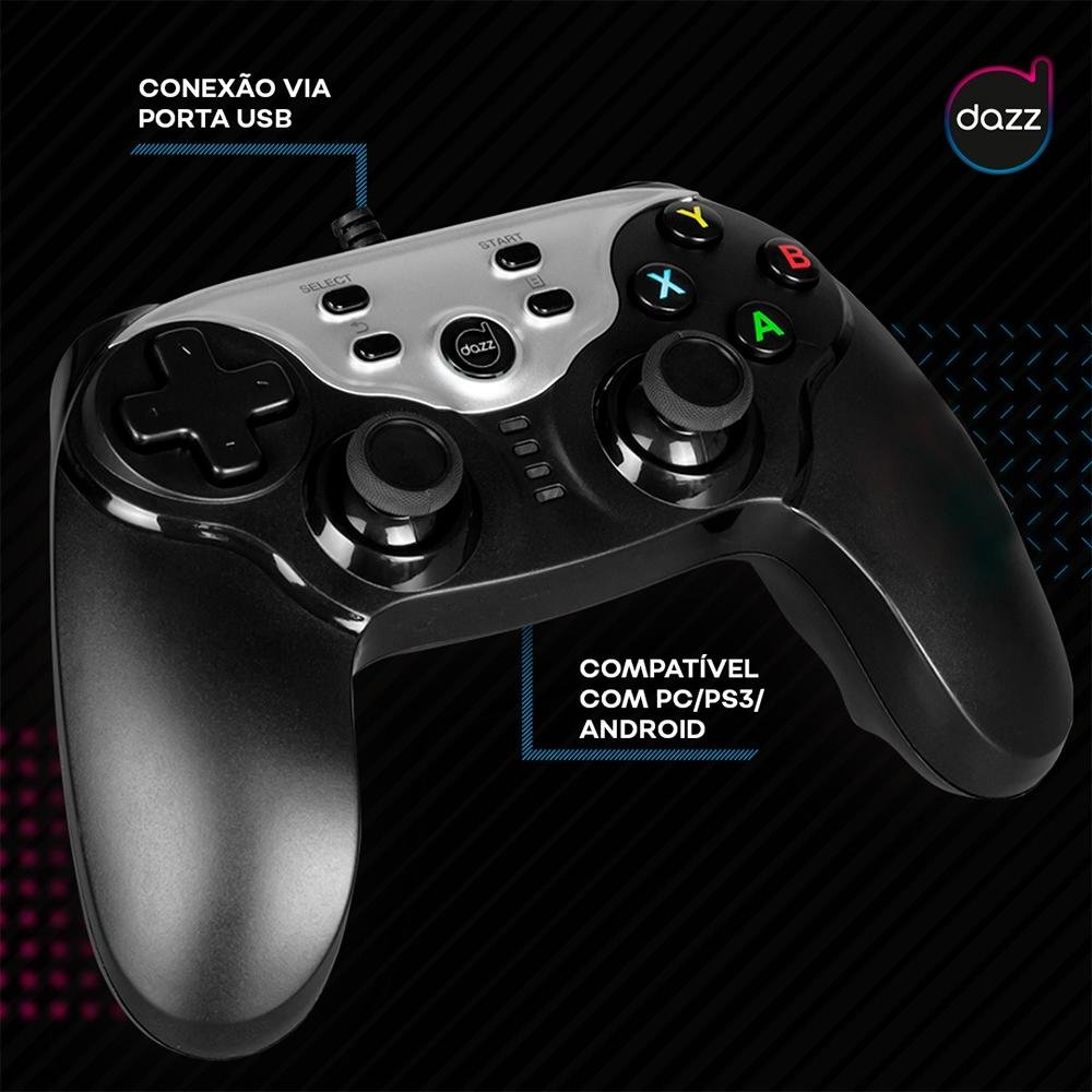 Controle Dazz Dual Shock Cyborg para PS3 | KaBuM!