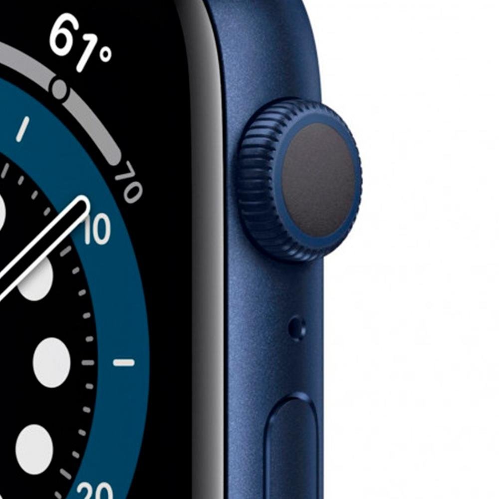 Apple Watch S6 44MM GPS com Case de Alumínio Blue e Sport Band Deep Navy - M00J3LL/A Apple Watch S6 44MM GPS com Case de Alumínio Blue e Sport Band Deep Navy - M00J3LL/A