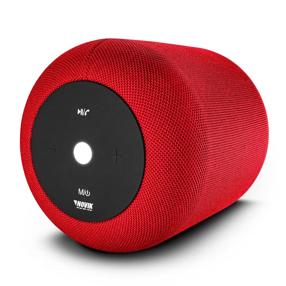 Caixa de Som Portátil Novik 15W, Bluetooth, microSD, USB, Vermelho - START XL SMART