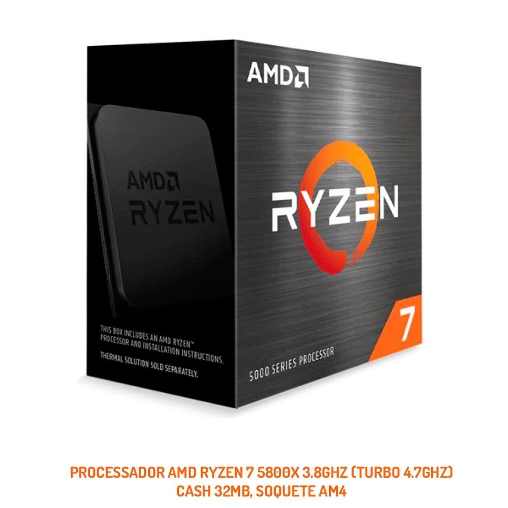 PC Gamer OnPress Powered By Asus AMD Ryzen 7 5800X, RTX 3070 8GB, 16GB DDR4, SSD 500GB, Linux, Preto - ONGR758XT3716M25 PC Gamer OnPress Powered By Asus AMD Ryzen 7 5800X, RTX 3070 8GB, 16GB DDR4, SSD 500GB, Linux, Preto - ONGR758XT3716M25
