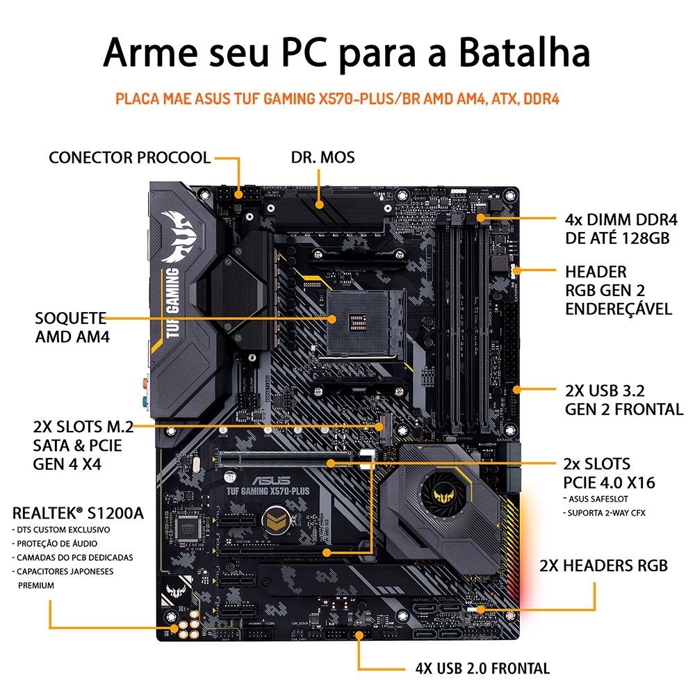 PC Gamer OnPress Powered By Asus AMD Ryzen 7 5800X, RTX 3070 8GB, 16GB DDR4, SSD 500GB, Linux, Preto - ONGR758XT3716M25 PC Gamer OnPress Powered By Asus AMD Ryzen 7 5800X, RTX 3070 8GB, 16GB DDR4, SSD 500GB, Linux, Preto - ONGR758XT3716M25