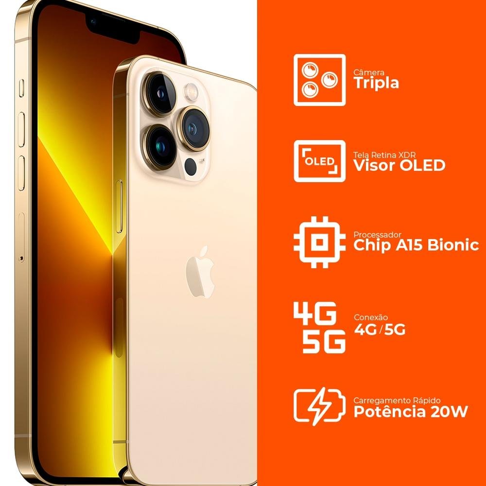 iPhone13pro Max ゴールド　128GB iPhone 13 Pro Max 128 GB dourado - Aceitável (Recondicionado