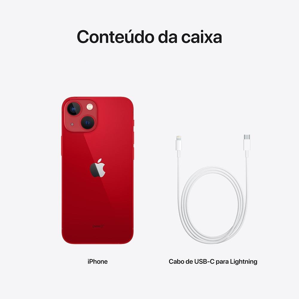 iPhone 13 mini de 128GB, Vermelho e 5G | KaBuM!