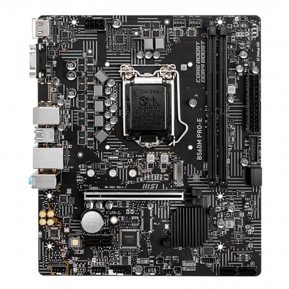 Placa-Mãe MSI B560M PRO-E, Intel LGA 1200, mATX, DDR4, Preto - MEG Z590 UNIFY