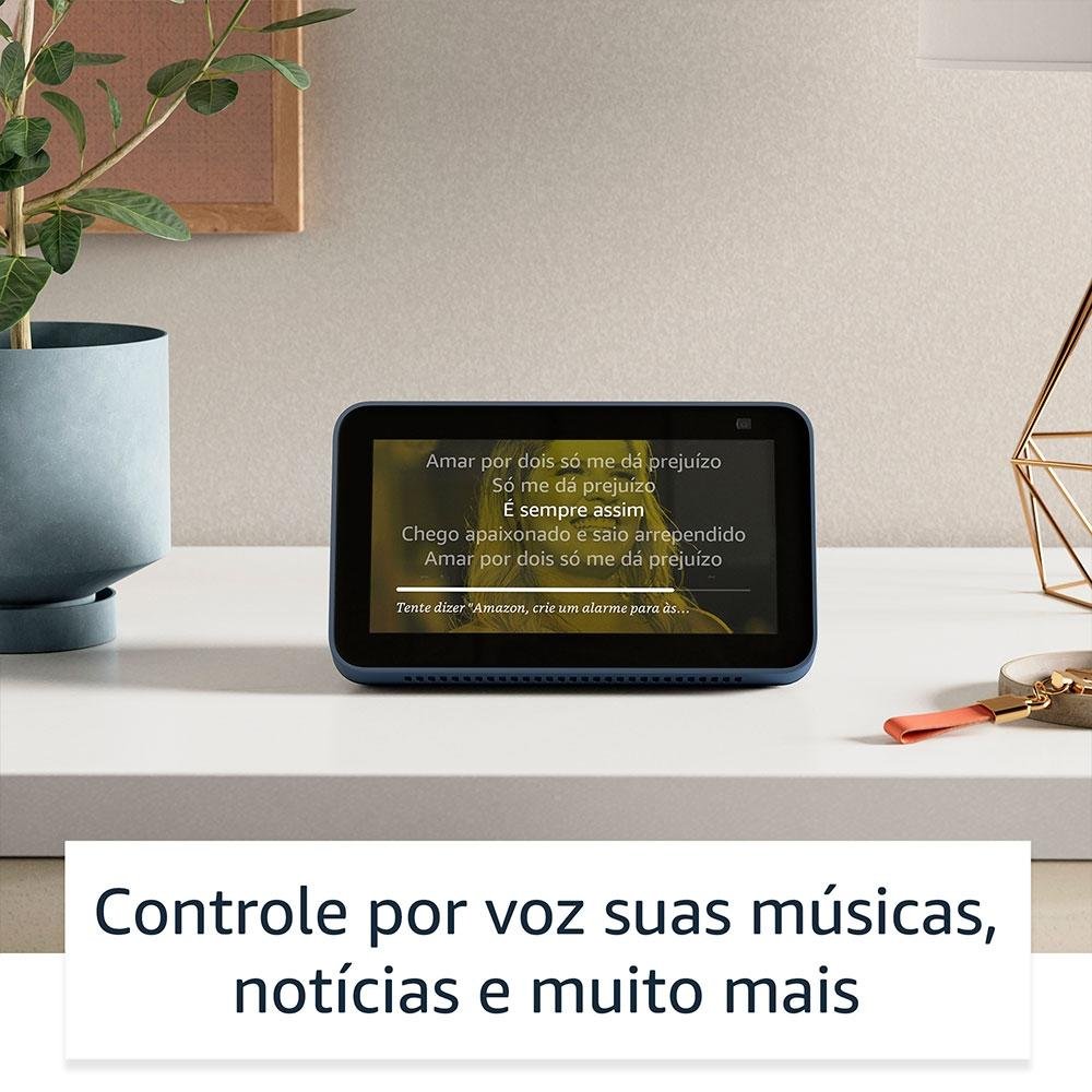 Echo Show 5 (2ª Geração) com Alexa, Tela 5, Câmera de 2 MP, Preto - B08KGWJDRZ