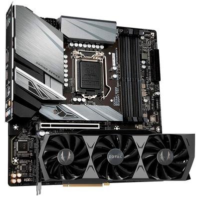 Placa de Vídeo Zotac + Placa Mãe Gigabyte Z590M