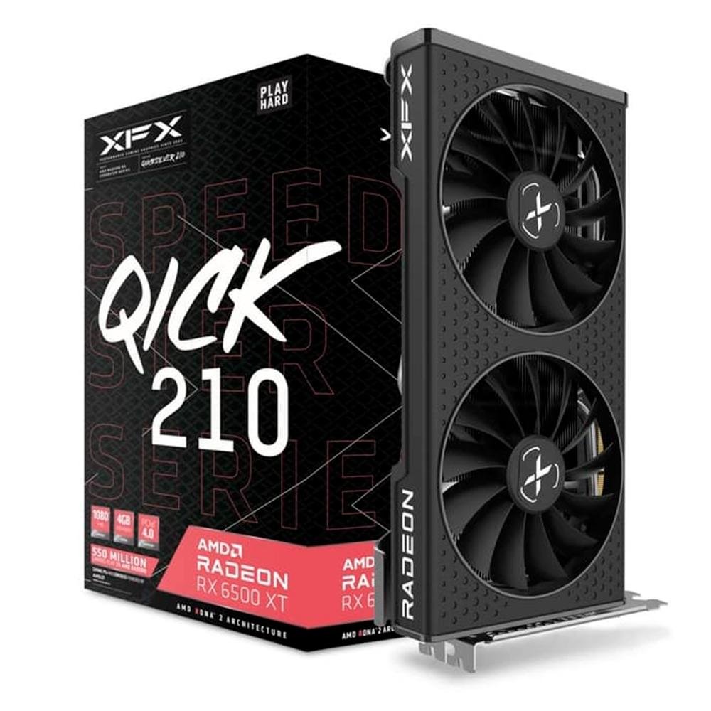 RADEON RX 6500 XT 4GB グラフィックボード Placa de Vídeo XFX Speedster AMD Radeon RX 6500XT